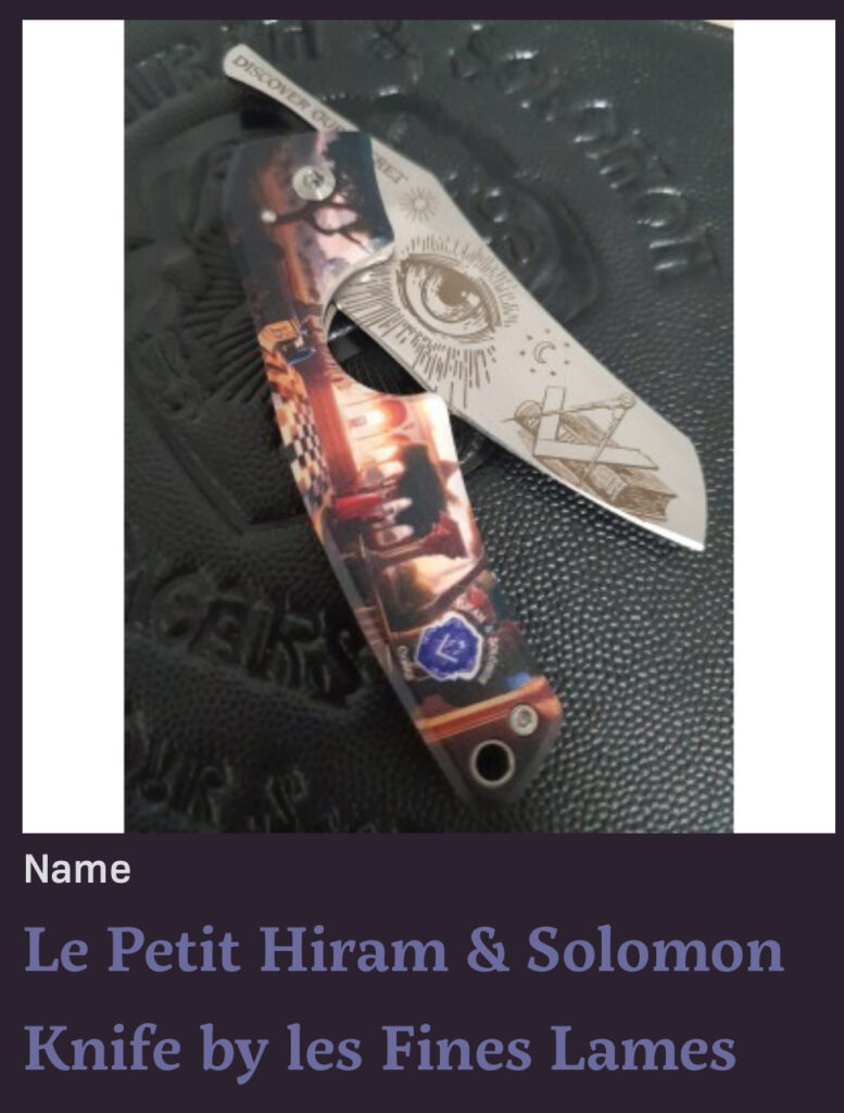 Photo of Le Petit Hiram and Solomon Knife by les Fines Lames