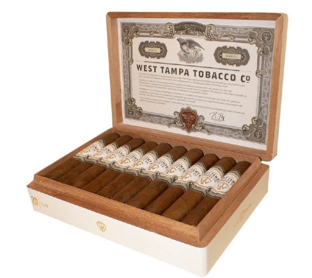 Photo of West Tampa Tobacco Co. White Robusto 5″x50 Box 20